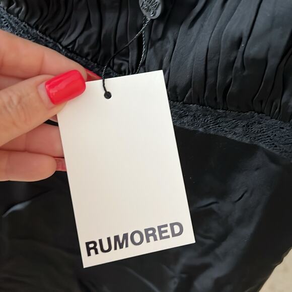 NWT $138 REVOLVE RUMORED Napa Valley MINI DRESS black S - Picture 8 of 16